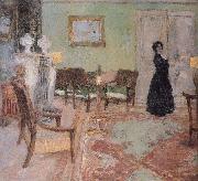 Edouard Vuillard The woman standing in the living room Germany oil painting artist